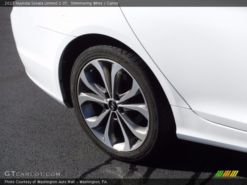 Shimmering White / Camel 2013 Hyundai Sonata Limited 2.0T