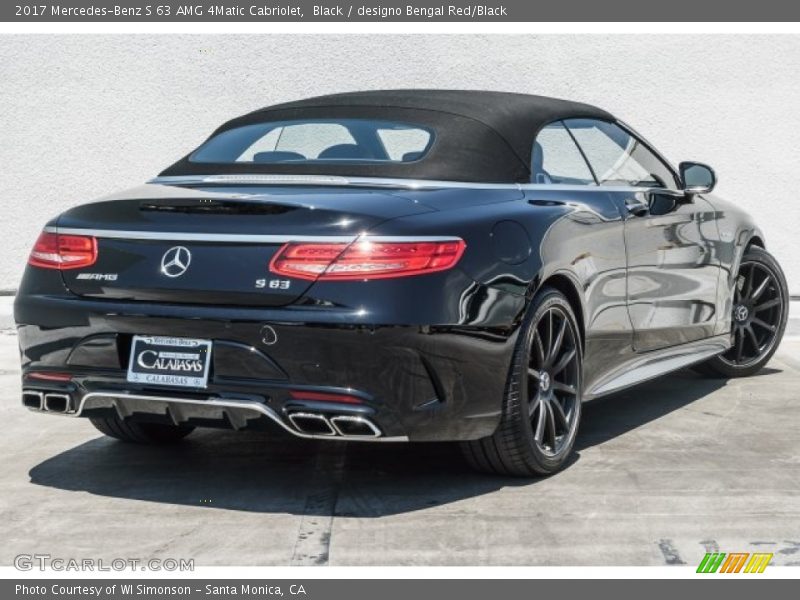 Black / designo Bengal Red/Black 2017 Mercedes-Benz S 63 AMG 4Matic Cabriolet