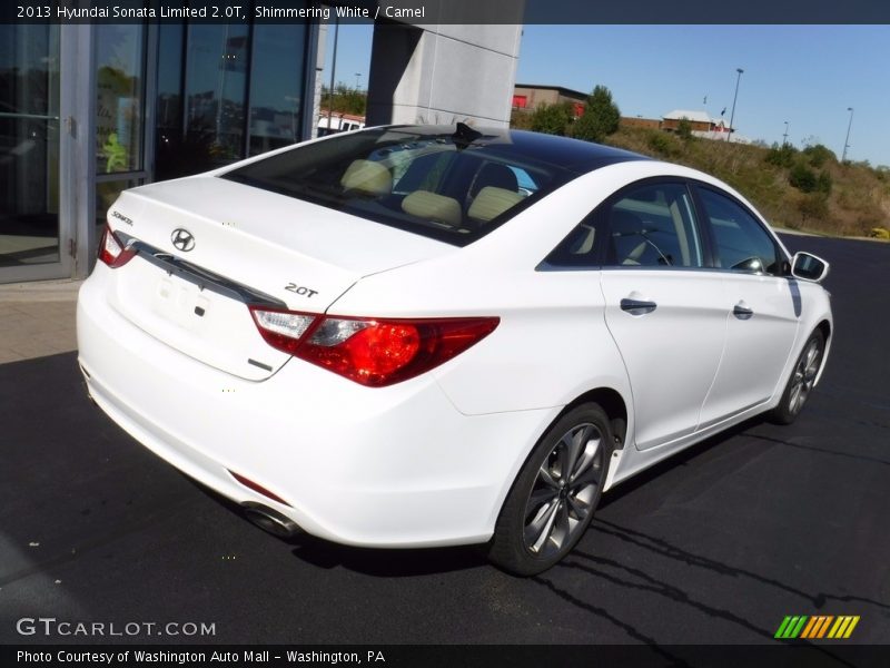 Shimmering White / Camel 2013 Hyundai Sonata Limited 2.0T