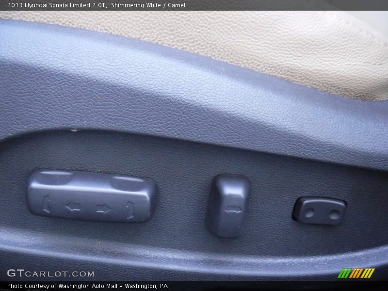 Shimmering White / Camel 2013 Hyundai Sonata Limited 2.0T