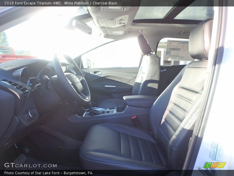 White Platinum / Charcoal Black 2018 Ford Escape Titanium 4WD