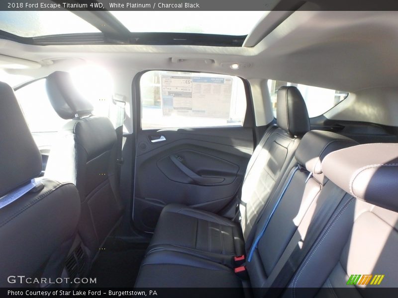 White Platinum / Charcoal Black 2018 Ford Escape Titanium 4WD