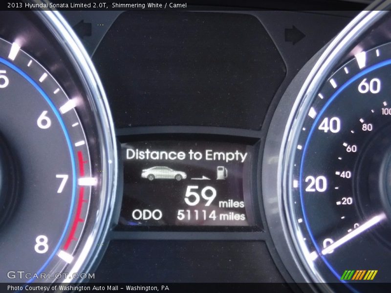 Shimmering White / Camel 2013 Hyundai Sonata Limited 2.0T