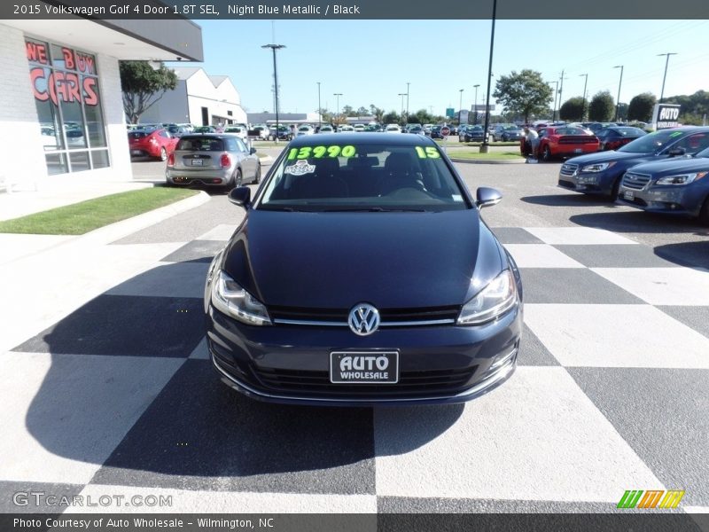 Night Blue Metallic / Black 2015 Volkswagen Golf 4 Door 1.8T SEL