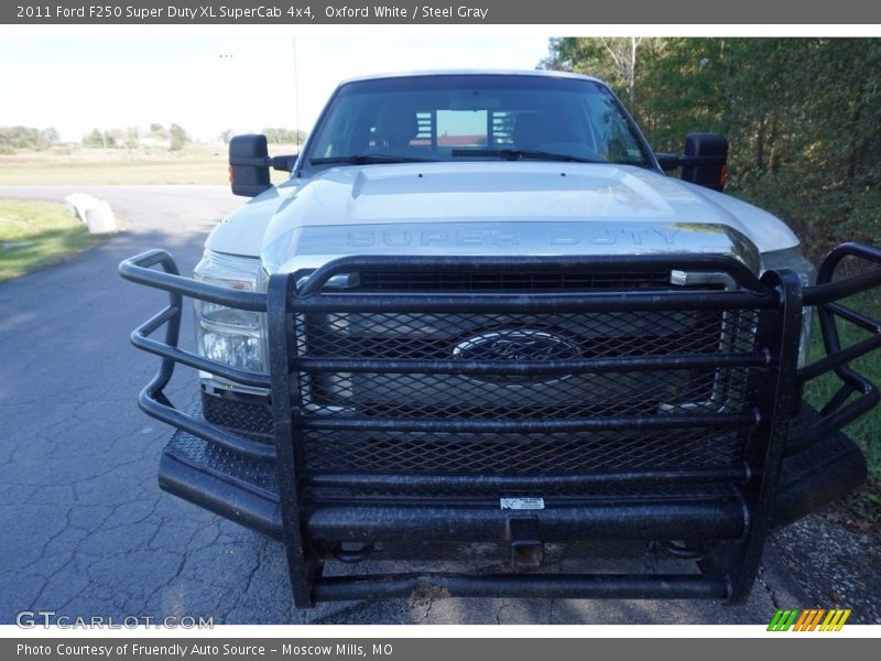 Oxford White / Steel Gray 2011 Ford F250 Super Duty XL SuperCab 4x4