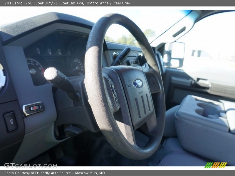 Oxford White / Steel Gray 2011 Ford F250 Super Duty XL SuperCab 4x4
