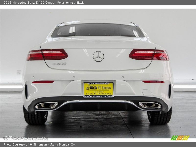 Polar White / Black 2018 Mercedes-Benz E 400 Coupe