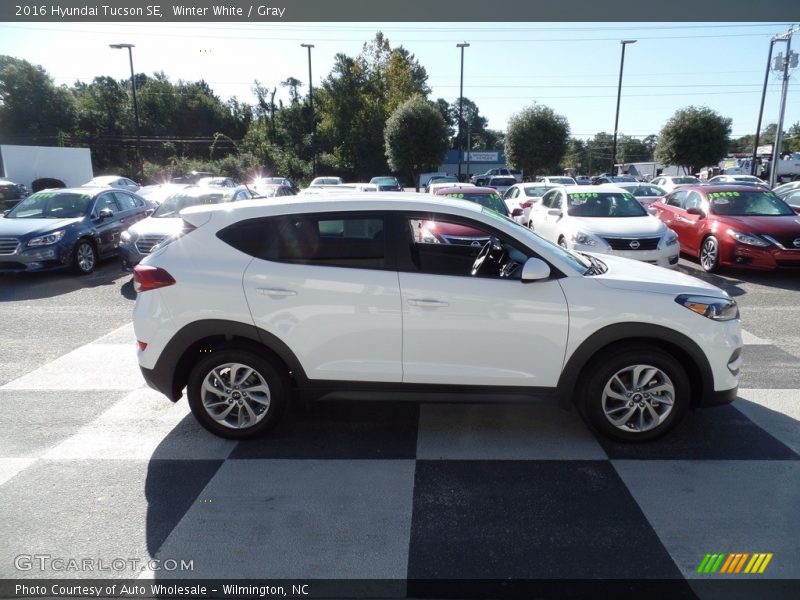 Winter White / Gray 2016 Hyundai Tucson SE
