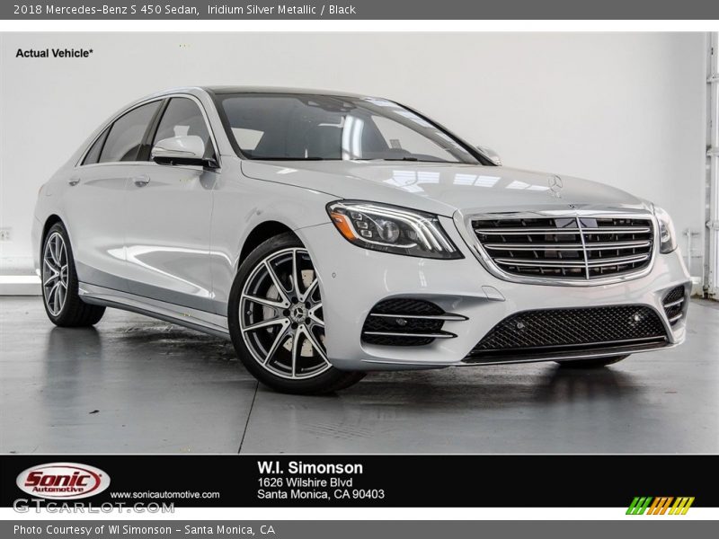 Iridium Silver Metallic / Black 2018 Mercedes-Benz S 450 Sedan