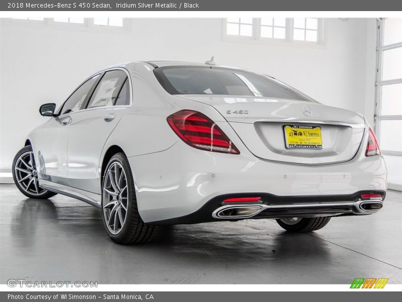 Iridium Silver Metallic / Black 2018 Mercedes-Benz S 450 Sedan
