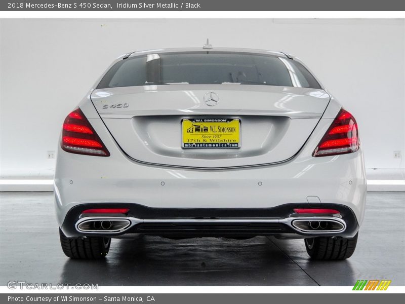Iridium Silver Metallic / Black 2018 Mercedes-Benz S 450 Sedan