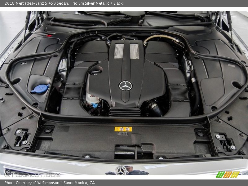 Iridium Silver Metallic / Black 2018 Mercedes-Benz S 450 Sedan