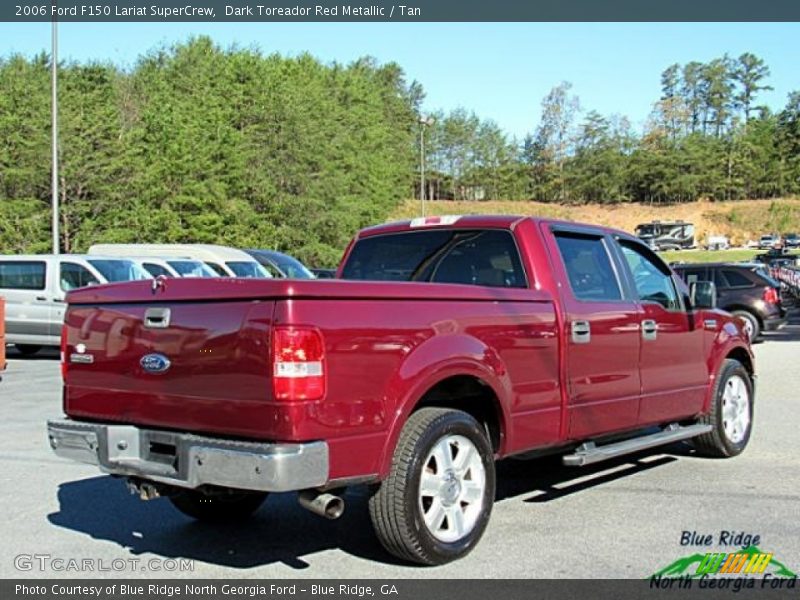 Dark Toreador Red Metallic / Tan 2006 Ford F150 Lariat SuperCrew
