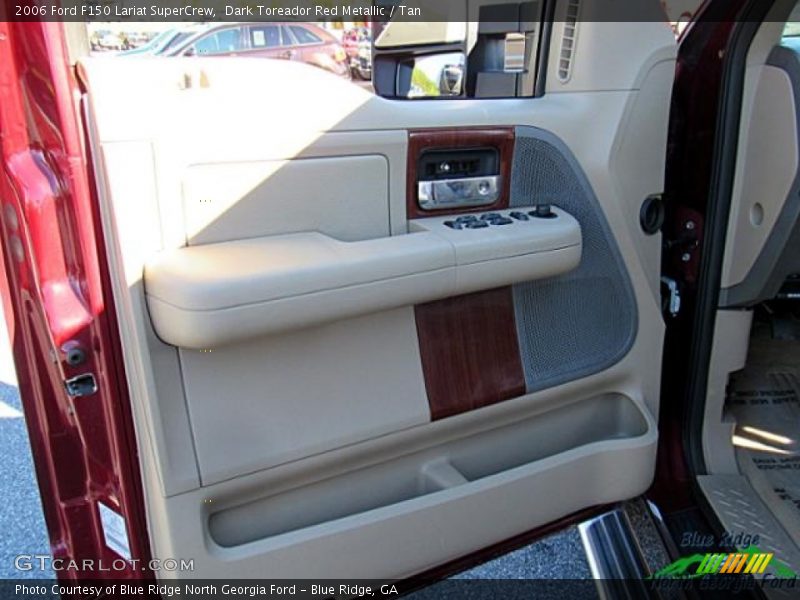 Dark Toreador Red Metallic / Tan 2006 Ford F150 Lariat SuperCrew