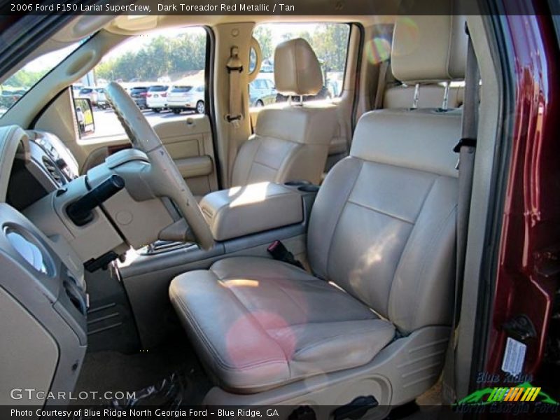 Dark Toreador Red Metallic / Tan 2006 Ford F150 Lariat SuperCrew