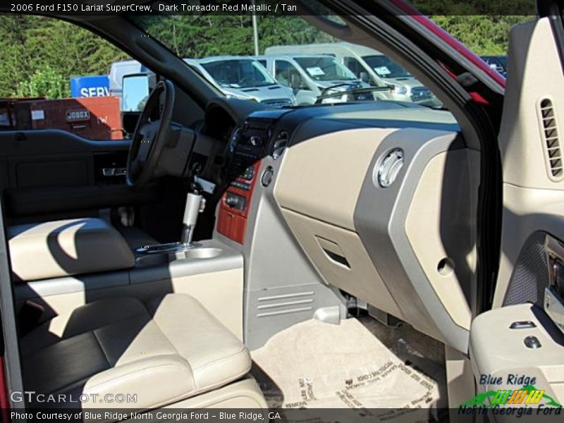 Dark Toreador Red Metallic / Tan 2006 Ford F150 Lariat SuperCrew