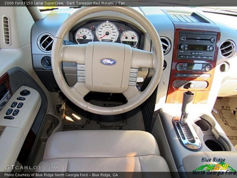 Dark Toreador Red Metallic / Tan 2006 Ford F150 Lariat SuperCrew