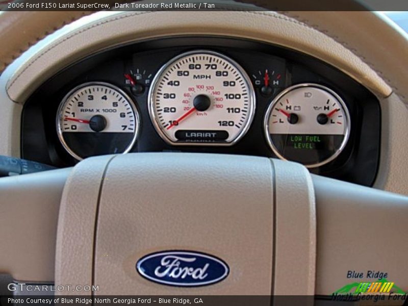Dark Toreador Red Metallic / Tan 2006 Ford F150 Lariat SuperCrew