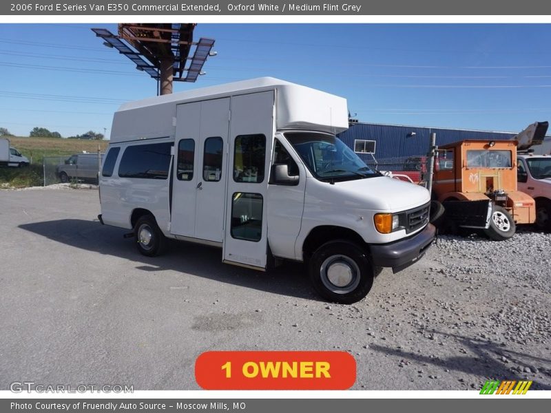 Oxford White / Medium Flint Grey 2006 Ford E Series Van E350 Commercial Extended