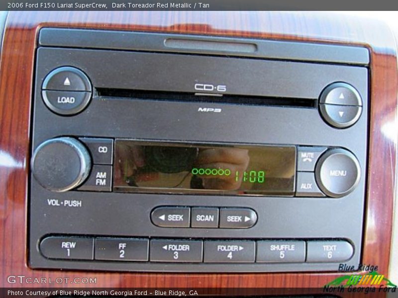 Dark Toreador Red Metallic / Tan 2006 Ford F150 Lariat SuperCrew