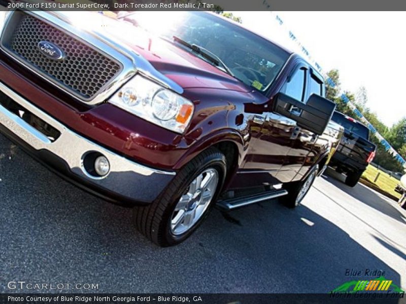 Dark Toreador Red Metallic / Tan 2006 Ford F150 Lariat SuperCrew