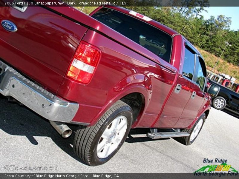 Dark Toreador Red Metallic / Tan 2006 Ford F150 Lariat SuperCrew