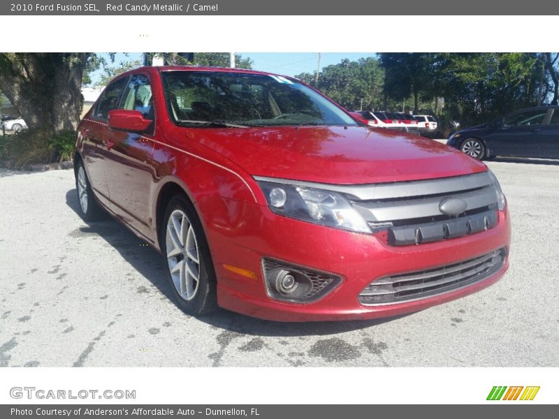 Red Candy Metallic / Camel 2010 Ford Fusion SEL