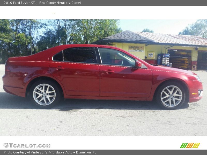 Red Candy Metallic / Camel 2010 Ford Fusion SEL