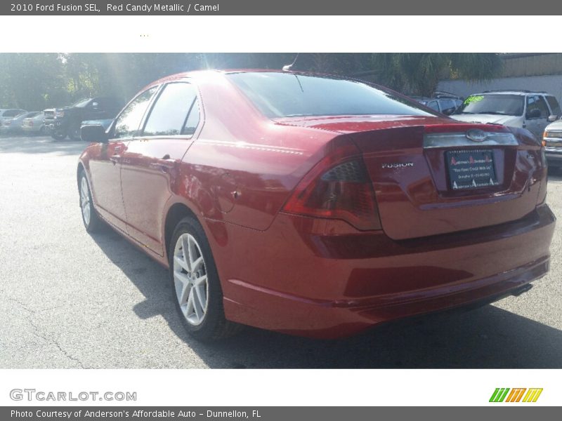 Red Candy Metallic / Camel 2010 Ford Fusion SEL