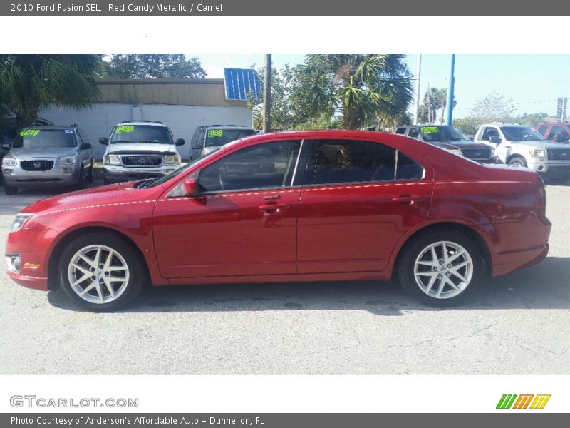 Red Candy Metallic / Camel 2010 Ford Fusion SEL