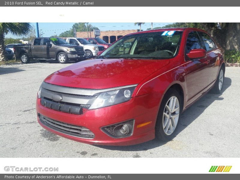 Red Candy Metallic / Camel 2010 Ford Fusion SEL