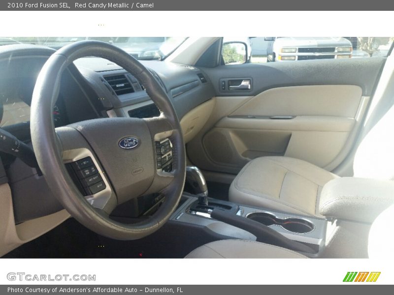 Red Candy Metallic / Camel 2010 Ford Fusion SEL