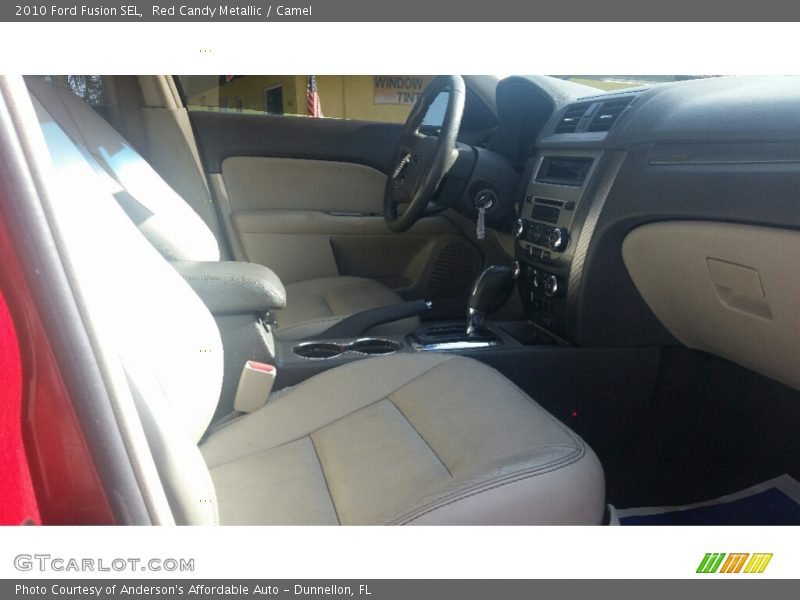 Red Candy Metallic / Camel 2010 Ford Fusion SEL