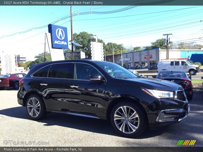 Crystal Black Pearl / Ebony 2017 Acura MDX Technology SH-AWD