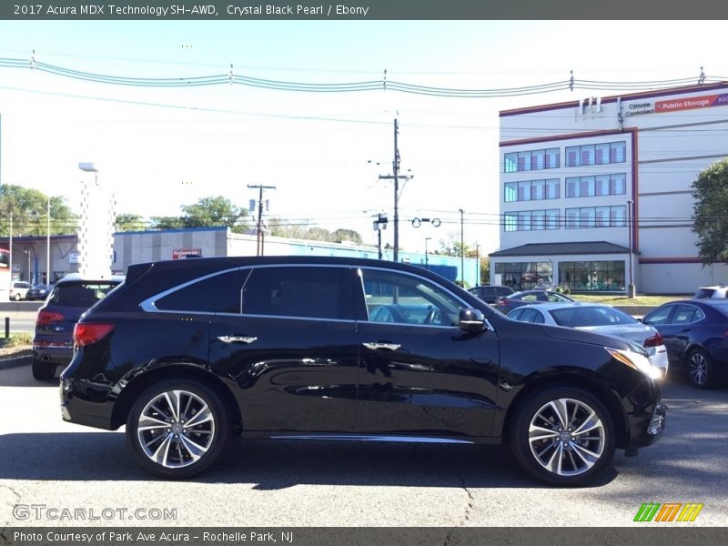 Crystal Black Pearl / Ebony 2017 Acura MDX Technology SH-AWD