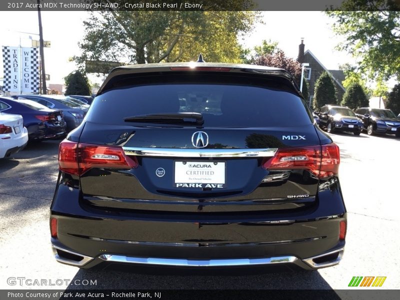 Crystal Black Pearl / Ebony 2017 Acura MDX Technology SH-AWD