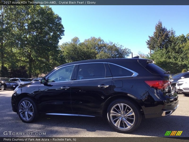Crystal Black Pearl / Ebony 2017 Acura MDX Technology SH-AWD