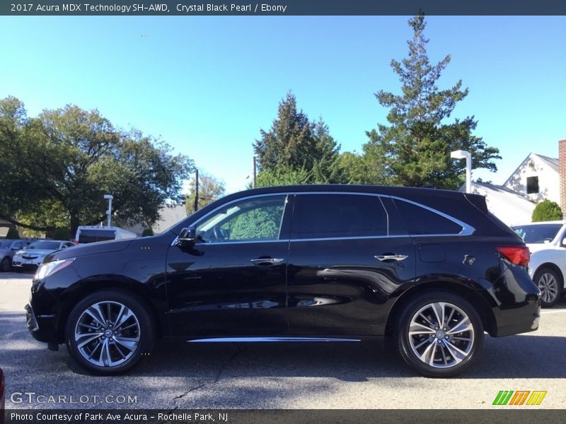 Crystal Black Pearl / Ebony 2017 Acura MDX Technology SH-AWD