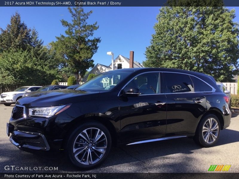 Crystal Black Pearl / Ebony 2017 Acura MDX Technology SH-AWD