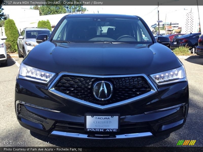 Crystal Black Pearl / Ebony 2017 Acura MDX Technology SH-AWD
