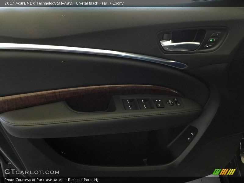 Crystal Black Pearl / Ebony 2017 Acura MDX Technology SH-AWD
