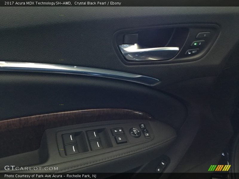 Crystal Black Pearl / Ebony 2017 Acura MDX Technology SH-AWD