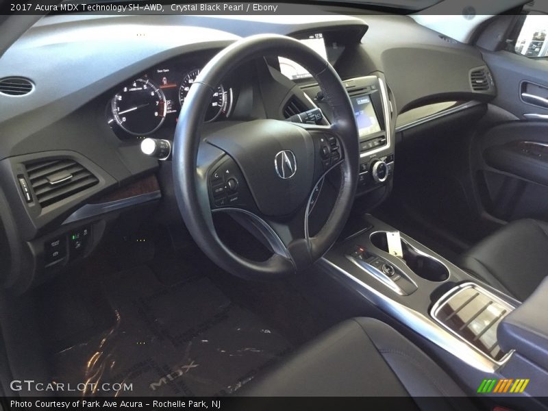 Crystal Black Pearl / Ebony 2017 Acura MDX Technology SH-AWD
