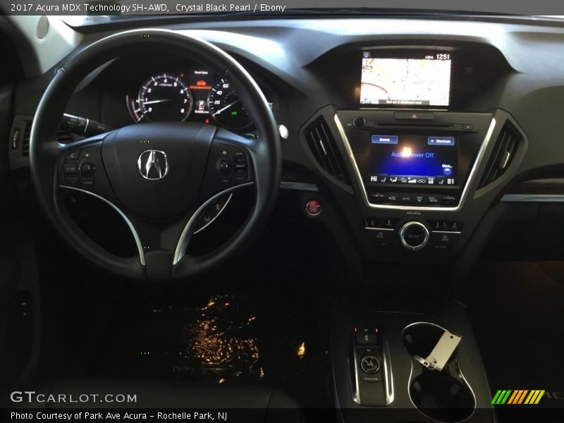 Crystal Black Pearl / Ebony 2017 Acura MDX Technology SH-AWD