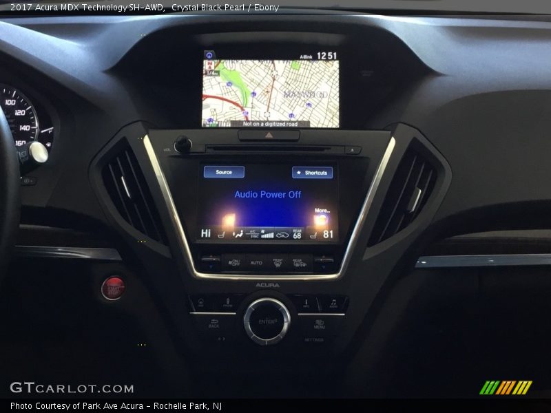 Crystal Black Pearl / Ebony 2017 Acura MDX Technology SH-AWD