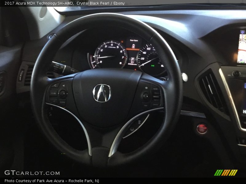 Crystal Black Pearl / Ebony 2017 Acura MDX Technology SH-AWD