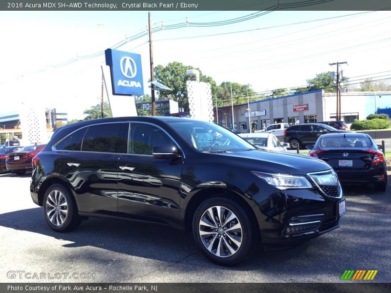 Crystal Black Pearl / Ebony 2016 Acura MDX SH-AWD Technology