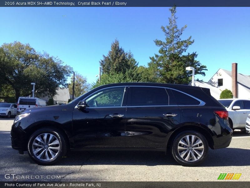 Crystal Black Pearl / Ebony 2016 Acura MDX SH-AWD Technology