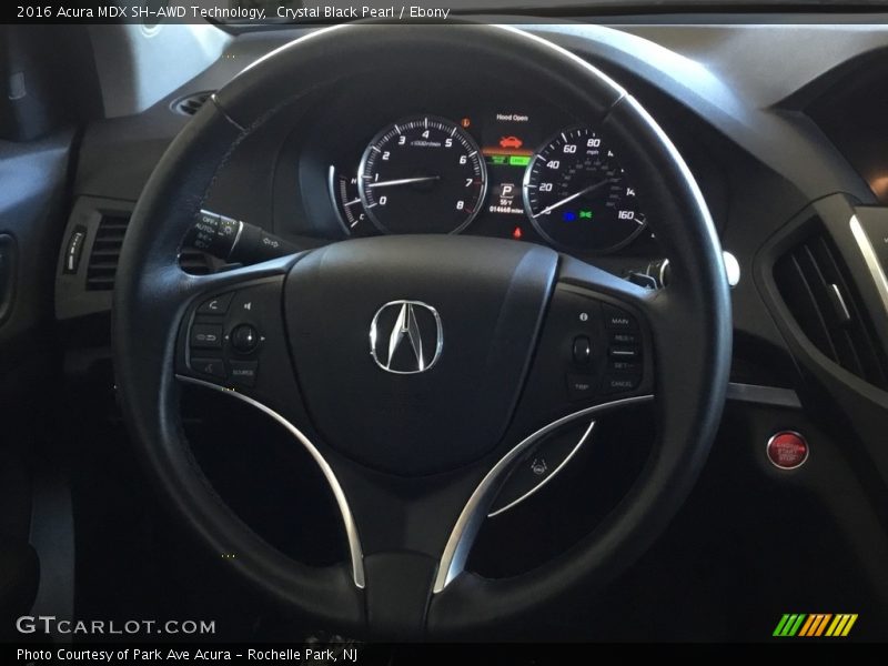Crystal Black Pearl / Ebony 2016 Acura MDX SH-AWD Technology