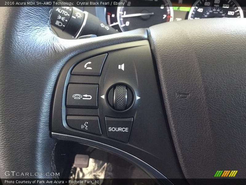 Crystal Black Pearl / Ebony 2016 Acura MDX SH-AWD Technology